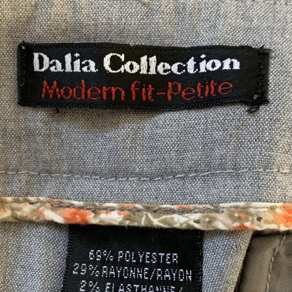 Dalia Collection Dress Pants Women 10 Petite Modern Fit Light Gray - Picture 8 of 9